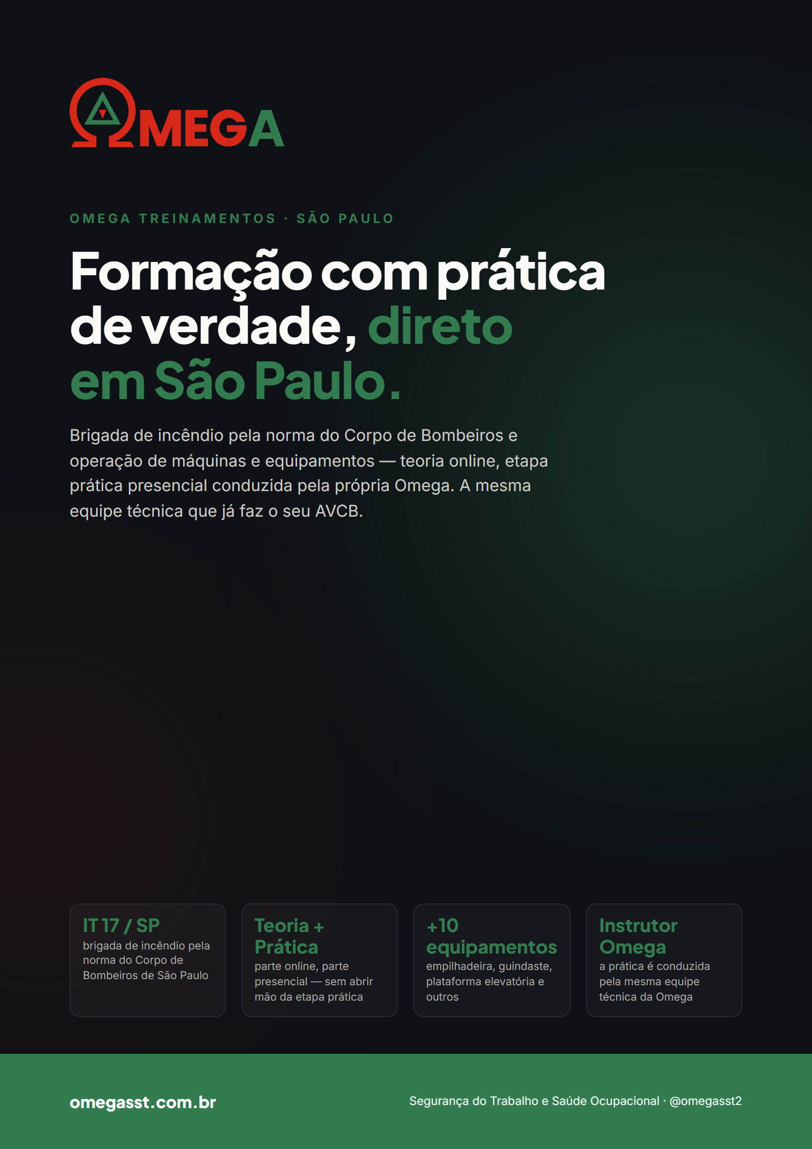 Capa do folder de Brigada de Incêndio e Operador de Máquina